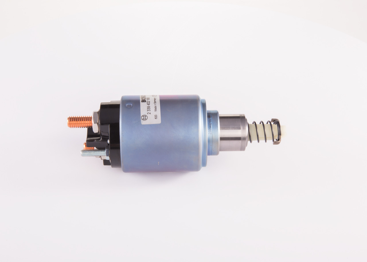 Solenoidinis jungiklis, starteris BOSCH 2 339 402 180 tinka BMW, AUDI, VOLKSWAGEN, MERCEDES-BENZ, VOLVO pigu