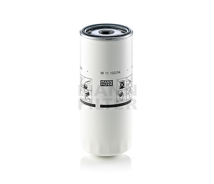 MANN-FILTER W11102/34 Filtros de aceite Volvo originales