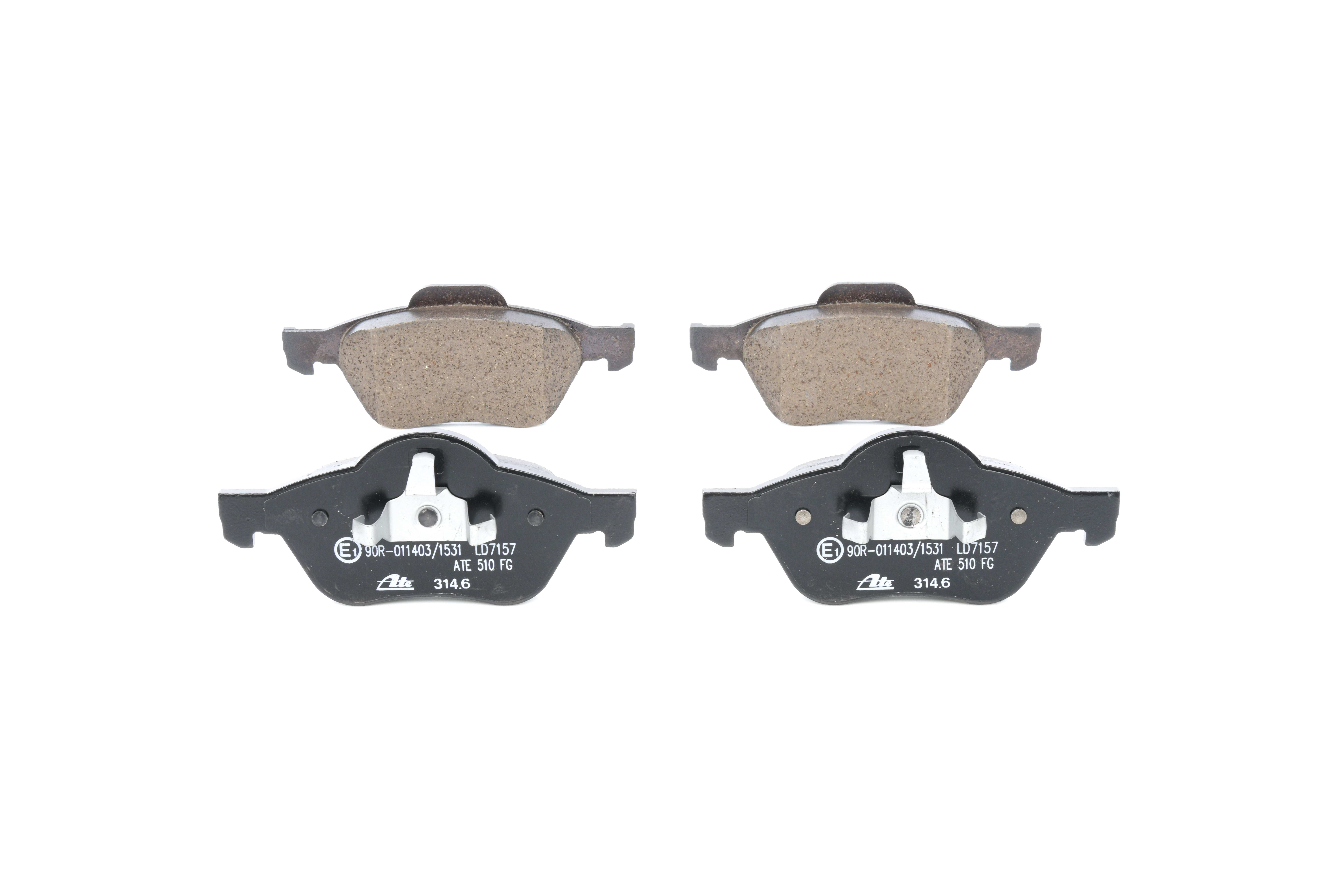 Remblokken ATE Ceramic 13.0470-7157.2 geschikt voor RENAULT goedkope