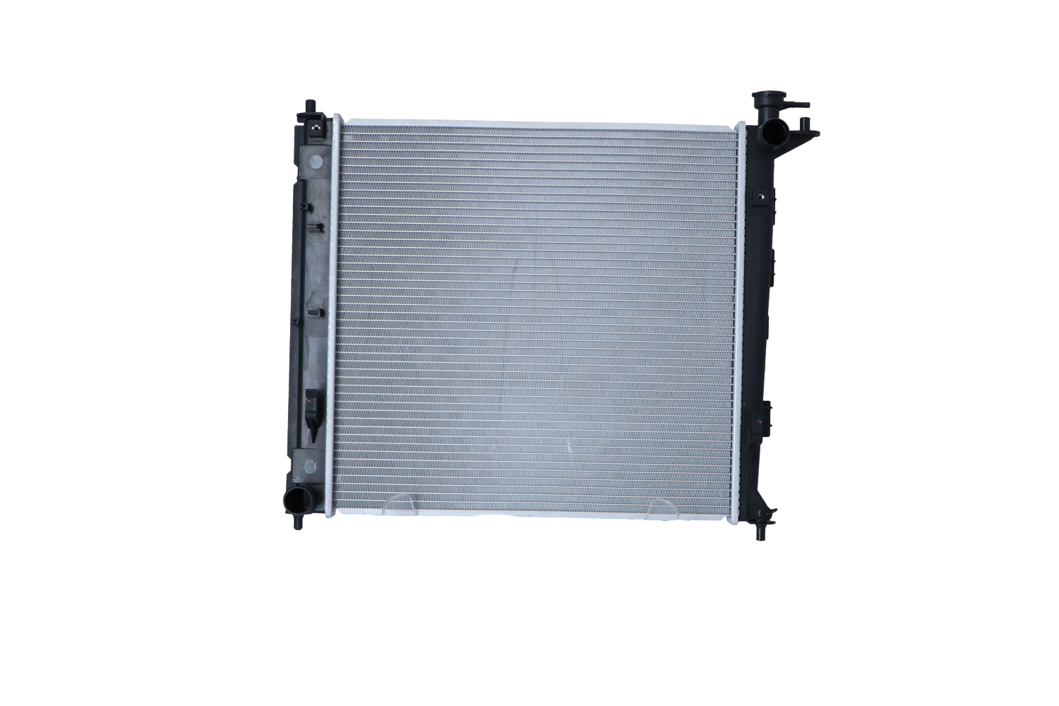 NRF Kühler, Motorkühlung Aluminium, 485 x 468 x 16 mm, Kühlrippen gelötet 53054