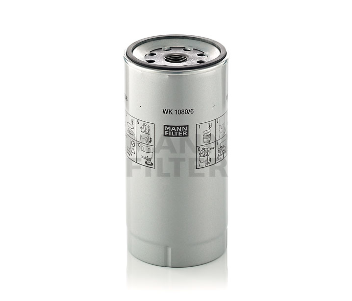 Filtre à carburant MANN-FILTER WK 1080/6 x appropriées pour RENAULT, PEUGEOT, VOLKSWAGEN, CITROЁN, BMW pas cher