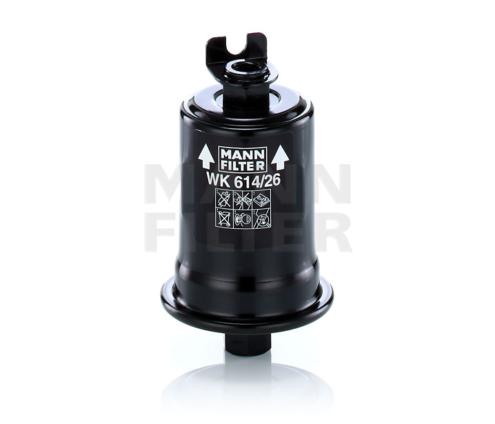 Filtre à carburant MANN-FILTER WK 614/26 x appropriées pour RENAULT, PEUGEOT, VOLKSWAGEN, CITROЁN, BMW pas cher