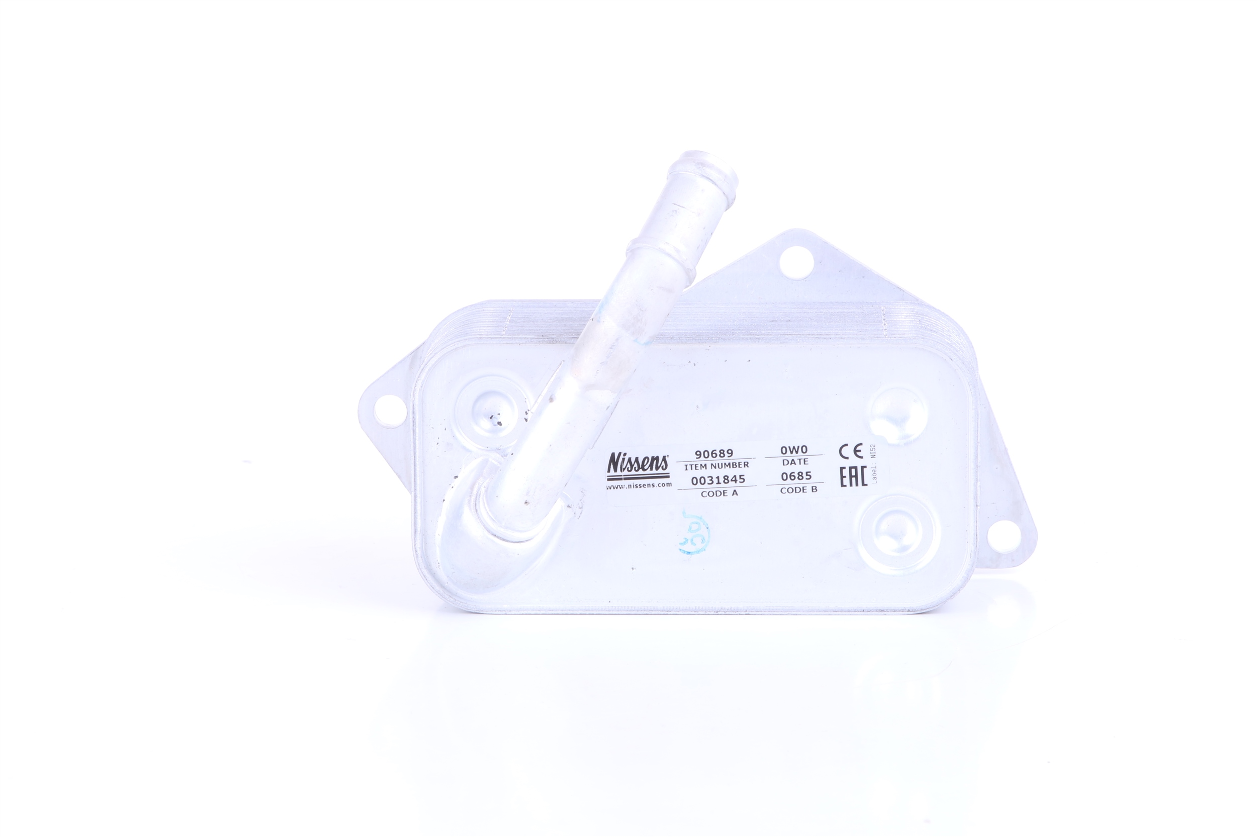 NISSENS 90689 Hladilnik olja BMW E64 630i 3.0 (N52B30A, N52B30 B, N52B30BF) Bencin 272 km 2009