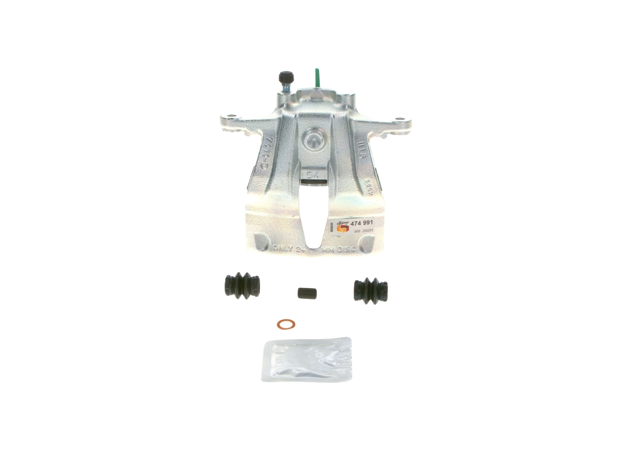 BOSCH 0 986 474 991 Bremsecaliper VAUXHALL Corsa Mk2 (C) (X01) 1.4 Twinport (F08, F68) Bensin 90 hk 2004 pris