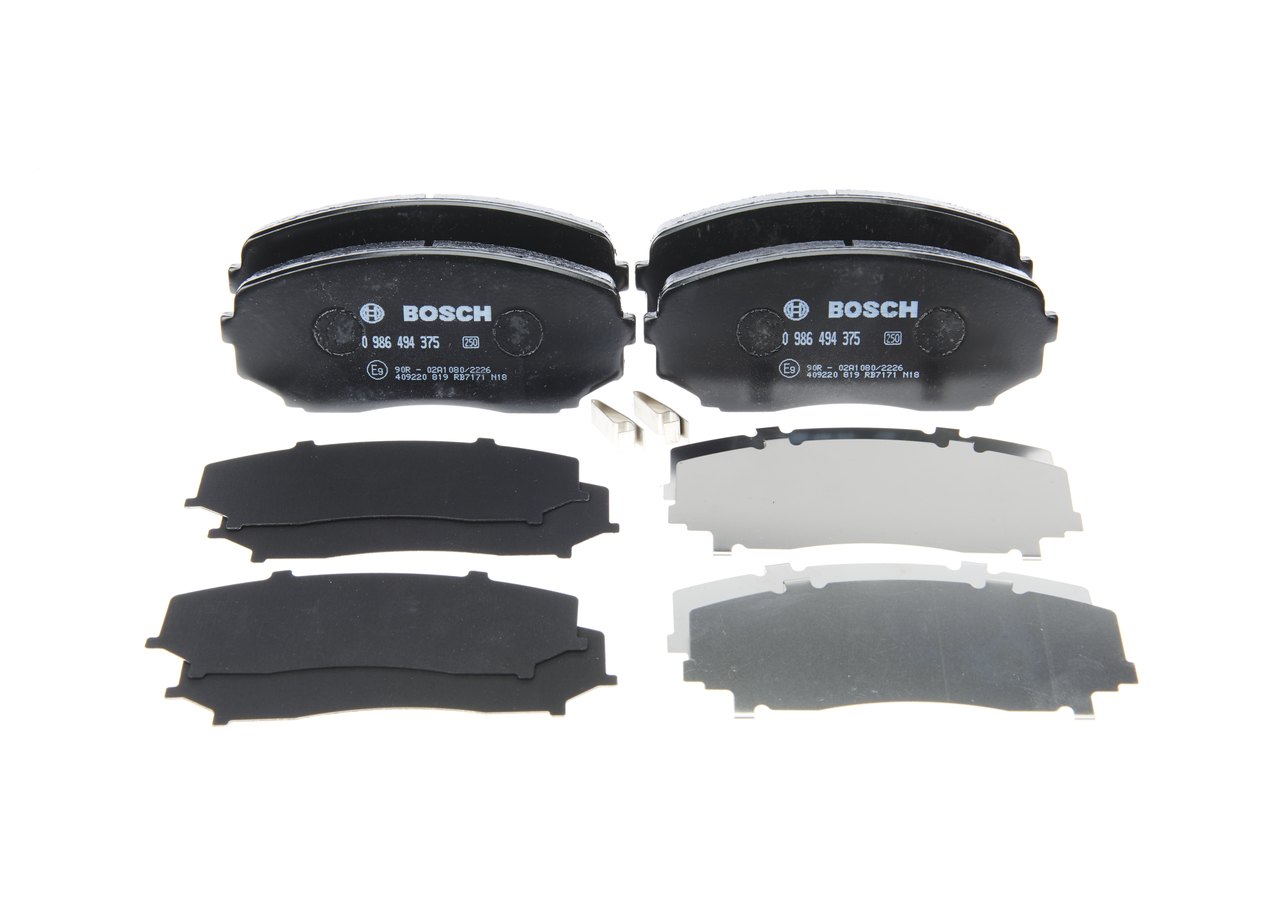 0 986 494 375 BOSCH Pastillas de freno MITSUBISHI MONTERO