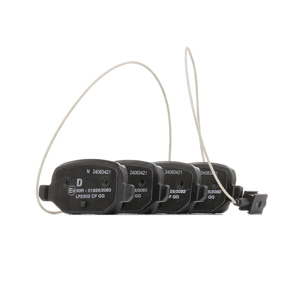 77367241 OE DELPHI Комплект тормозных колодок, дисковый тормоз LP2302