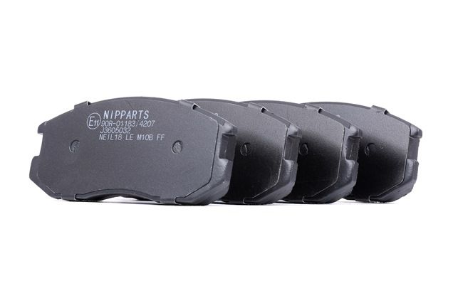 Brake pad set NIPPARTS J3605032 suitable for MITSUBISHI, DAIHATSU, PROTON at cheap price