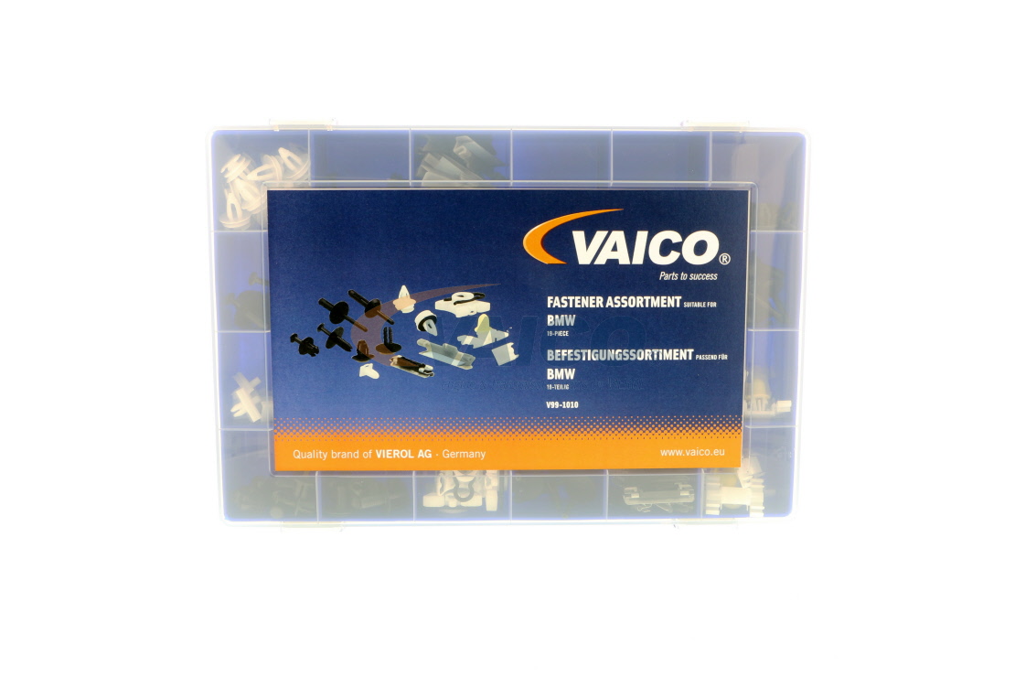 Lajitelma, kiinnitysosat VAICO V99-1010 sopivat MERCEDES-BENZ, VW, BMW, TOYOTA, VOLVO halvalla