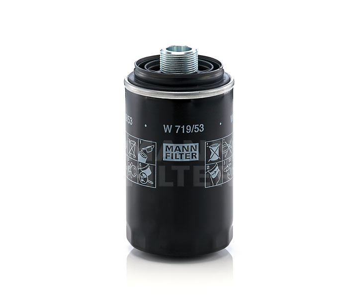 Filtre à huile MANN-FILTER W 719/53 appropriées pour VW pas cher