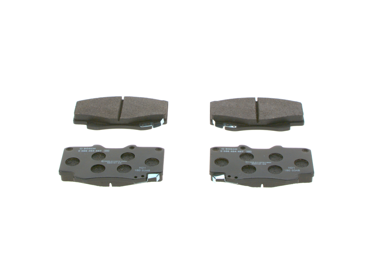 BOSCH 0 986 494 497 pastilhas de travão Toyota Hilux III preço