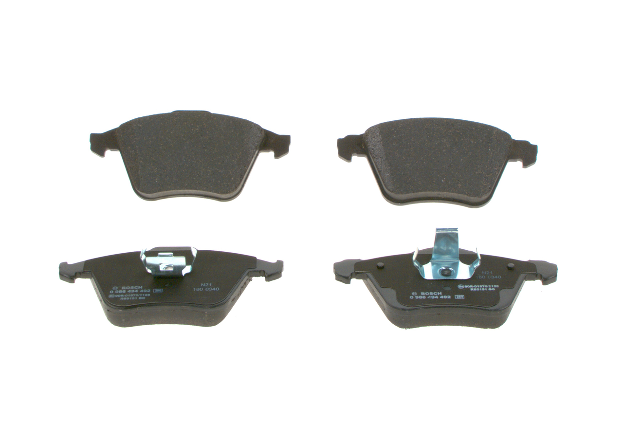 4N5J2K021AA OE BOSCH Plaquettes de frein 0 986 494 492