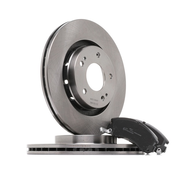 MAPCO 47538 Kit de discos de freno y pastillas Mitsubishi Outlander 2 2.4 4WD (CW5W) Gasolina 170 cv 2008 precio