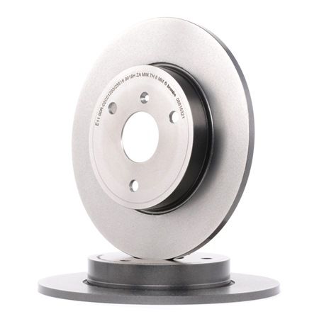 BREMBO 08.8163.21 Bromsskivor SMART CABRIO original