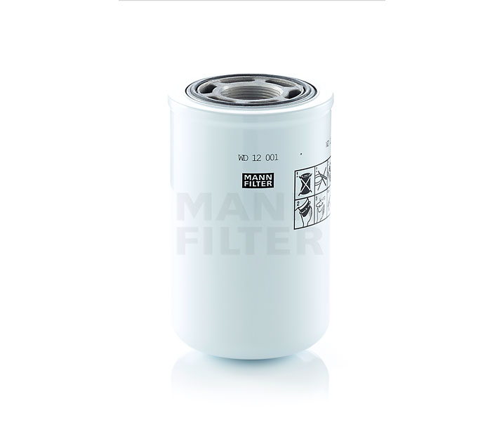 Filtro, sistema hidráulico operador RE198381 MANN-FILTER WD 12 001
