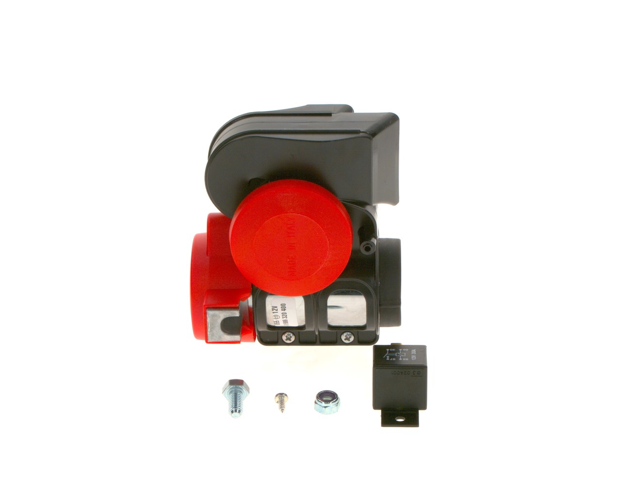 Signalhorn BOSCH 0 986 320 400 der passer til VW, FORD, PEUGEOT, BMW, TOYOTA billig