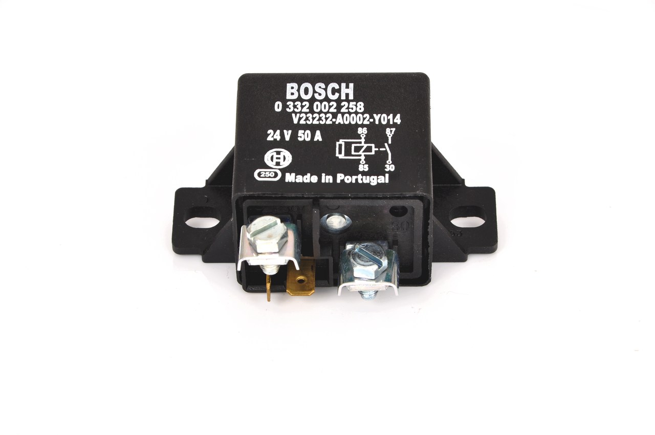 Relais, arbeidsstroom BOSCH 0 332 002 258 geschikt voor VOLKSWAGEN, BMW, MERCEDES-BENZ, OPEL, FORD goedkope