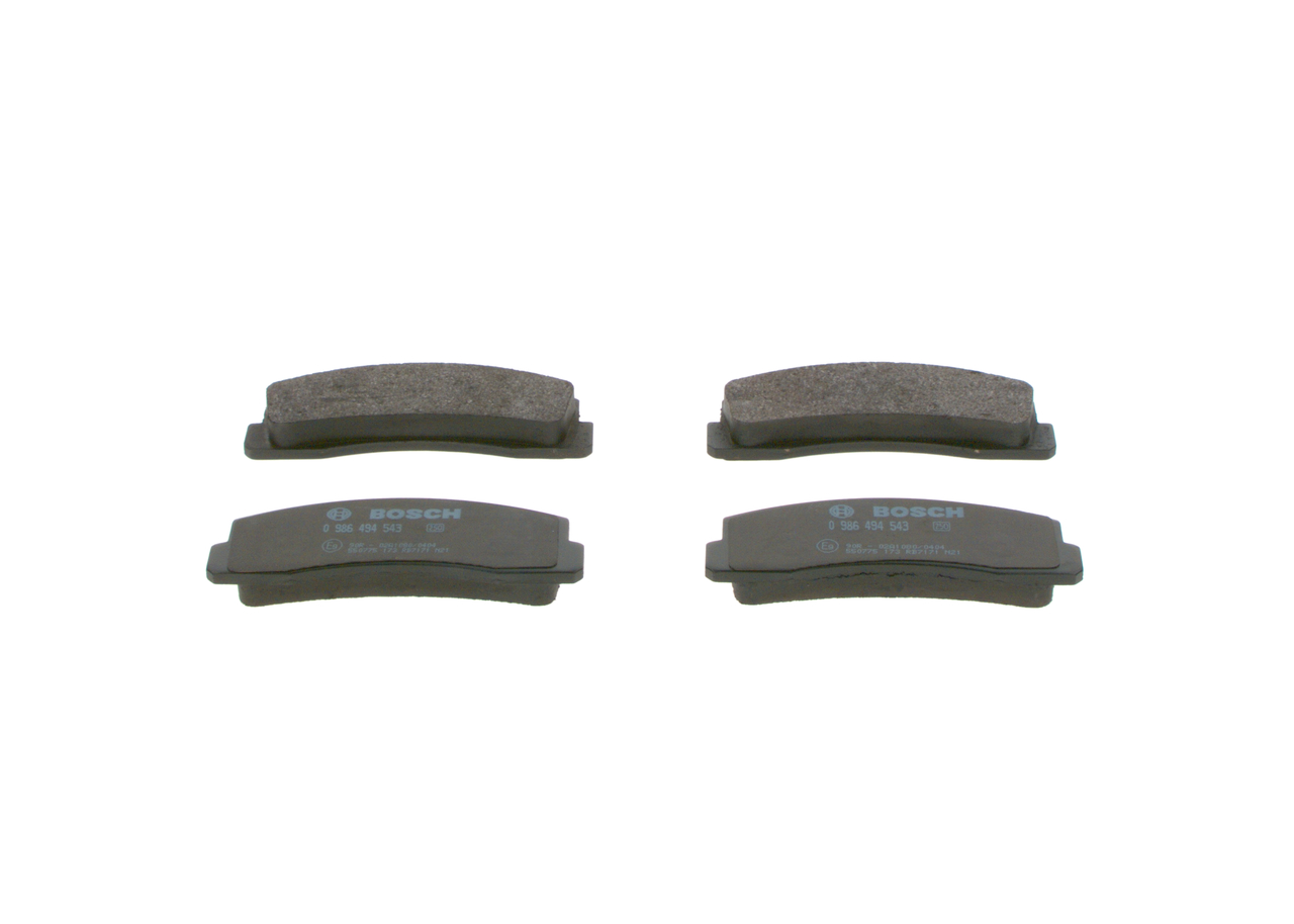 Купить BOSCH Комплект тормозных колодок, дисковый тормоз 0 986 494 543
