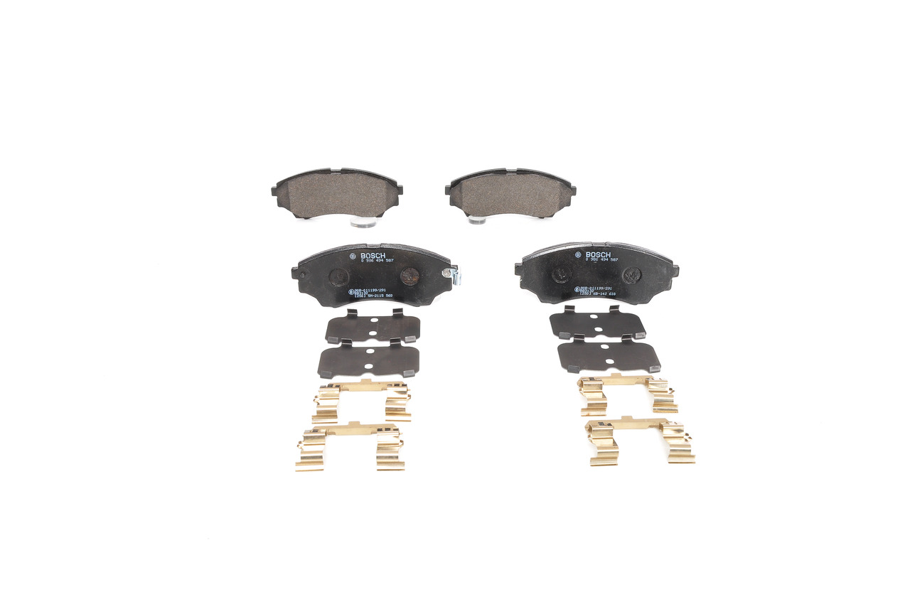 originale Mazda XEDOS BOSCH Bremsekloss-sett 0 986 494 587