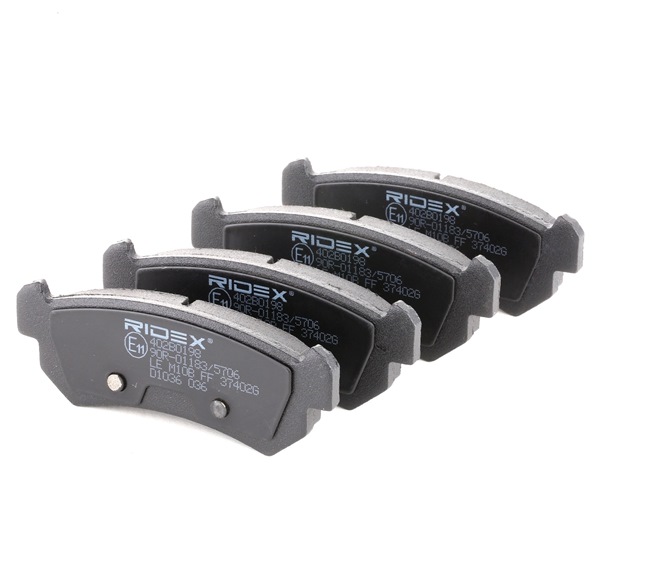 RIDEX 402B0198 Bremseklodser DAEWOO LACETTI hatchback (KLAN) 1.6 Benzin 109 HK 2025 pris