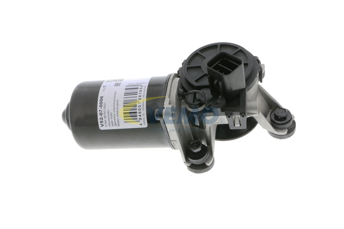 VEMO V52-07-0006 Varikliukas, priekinio stiklo valytuvai HYUNDAI ACCENT 4 (RB) 1.4 benzinas 107 AG 2016