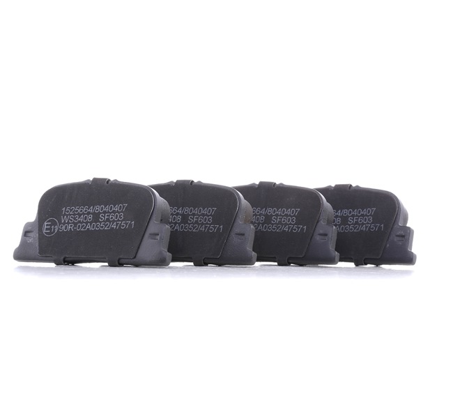1037509400 OE RIDEX Brake pad set 402B0517