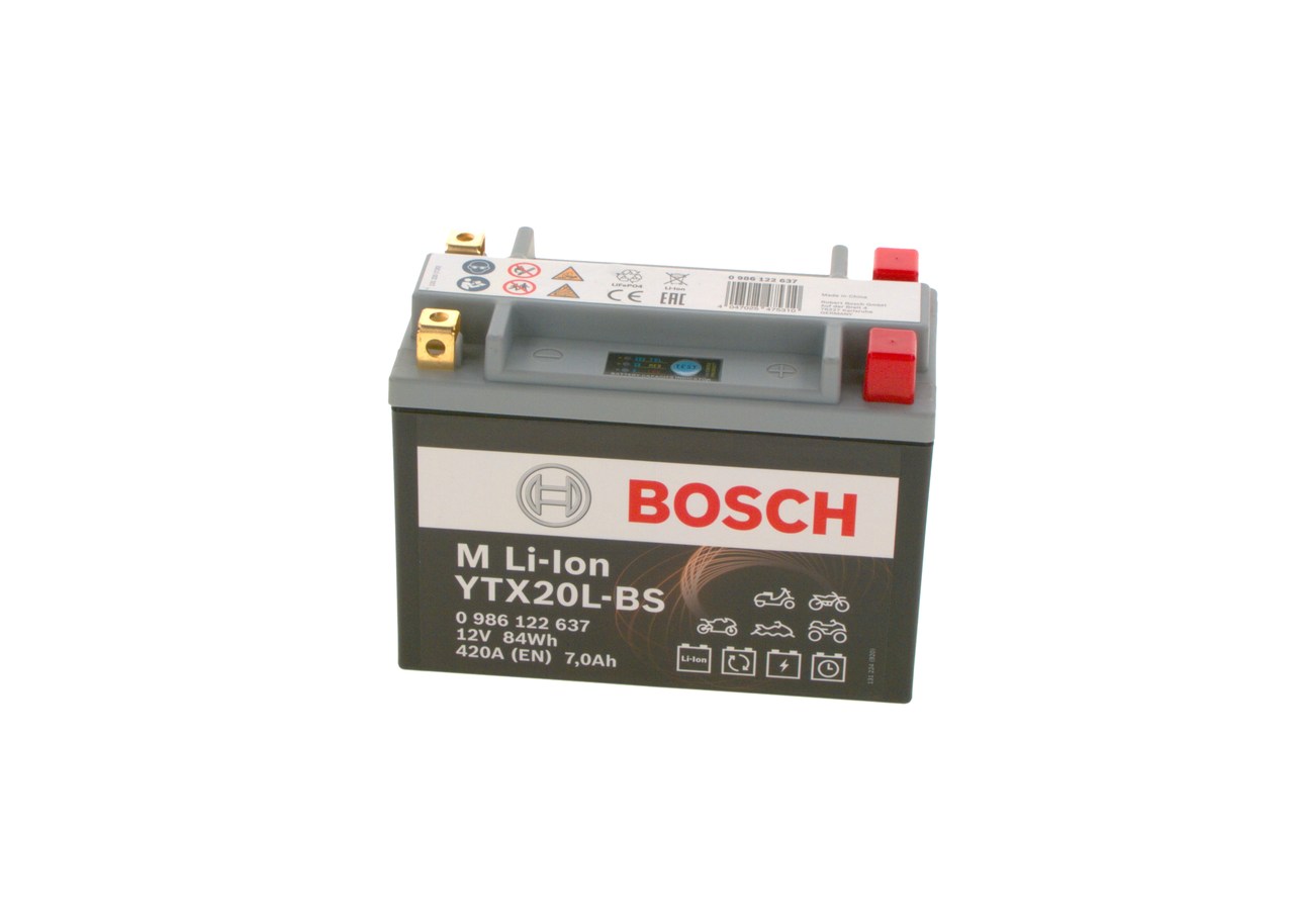 Starterbatteri BOSCH 0 986 122 637 der passer til VW, FORD, PEUGEOT, BMW, TOYOTA billig