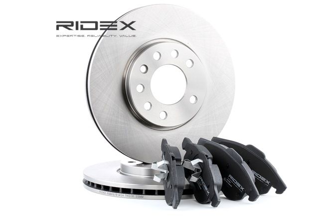 RIDEX 3405B0138 Stabdžių kaladėlės ir diskai VAUXHALL Vectra Mk2 (C) Universalas (Z02) 1.8 16V benzinas 122 AG 2003