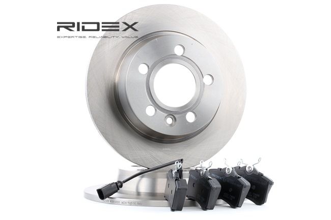 RIDEX 3405B0038 Stabdžių diskai ir kaladėlės VOLKSWAGEN SHARAN (7M8, 7M9, 7M6) 2.0 LPG benzinas / suskystintos dujos (LPG) 115 AG 2010