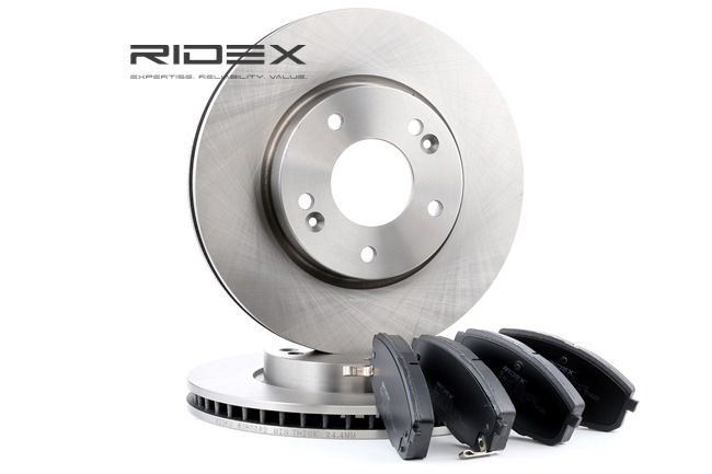 RIDEX 3405B0130 Bromsbelägg och -skivor Opel Corsa C 1.7 CDTI (F08, F68) Diesel 100 hk 2004 pris