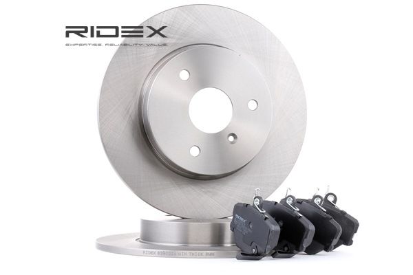 3405B0053 RIDEX Discos y pastillas de freno FORD FIESTA