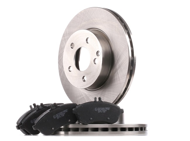 RIDEX 3405B0245 Комплект тормозных дисков и колодок Mercedes S204 C 220 CDI 2.2 (204.208) Дизель 170 л.с. 2007
