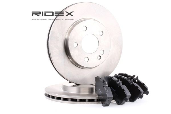 3405B0082 RIDEX Discos y pastillas de freno FORD FIESTA