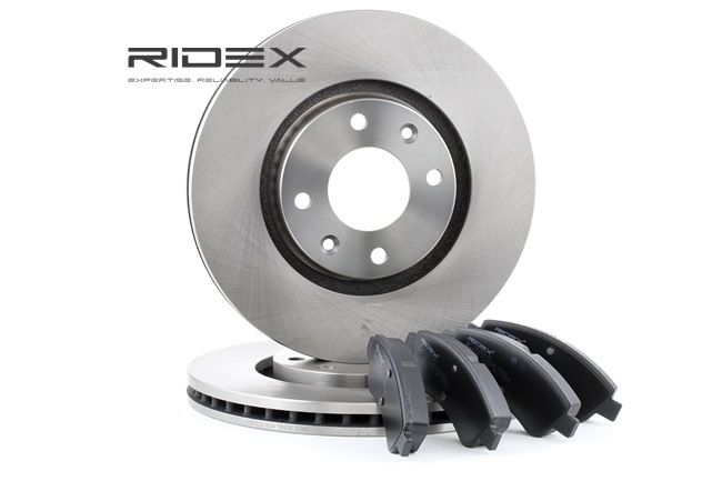 RIDEX 3405B0192 Kit de discos de freno y pastillas CITROЁN C4 I (LC_) 1.6 16V Gasolina 109 cv 2007 precio