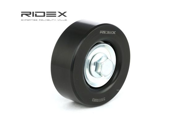 YF0915930B OE RIDEX Įtempiklio skriemulys, V formos rumbuotas diržas 310T0083
