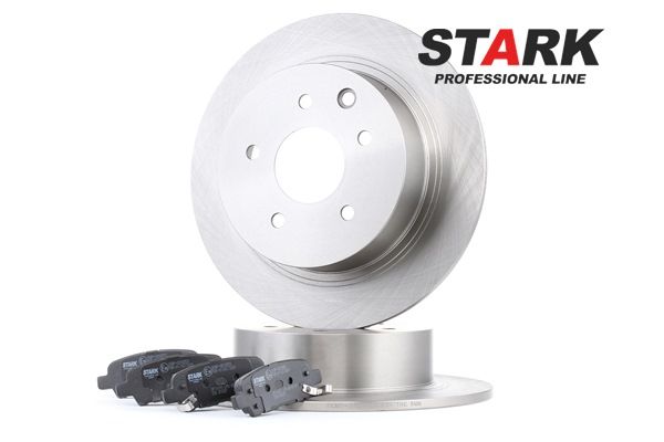 STARK SKBK-1090279 Bremseklosser og -skiver Qashqai J10 2.0 firehjulsddrift Bensin 139 hk 2012 pris