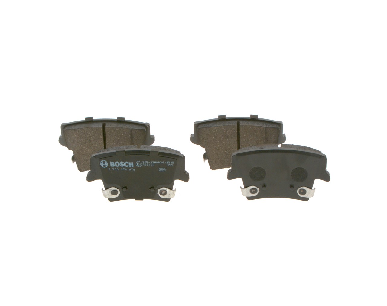 Remblokken BOSCH 0 986 494 678 geschikt voor CHRYSLER, DODGE, LANCIA goedkope