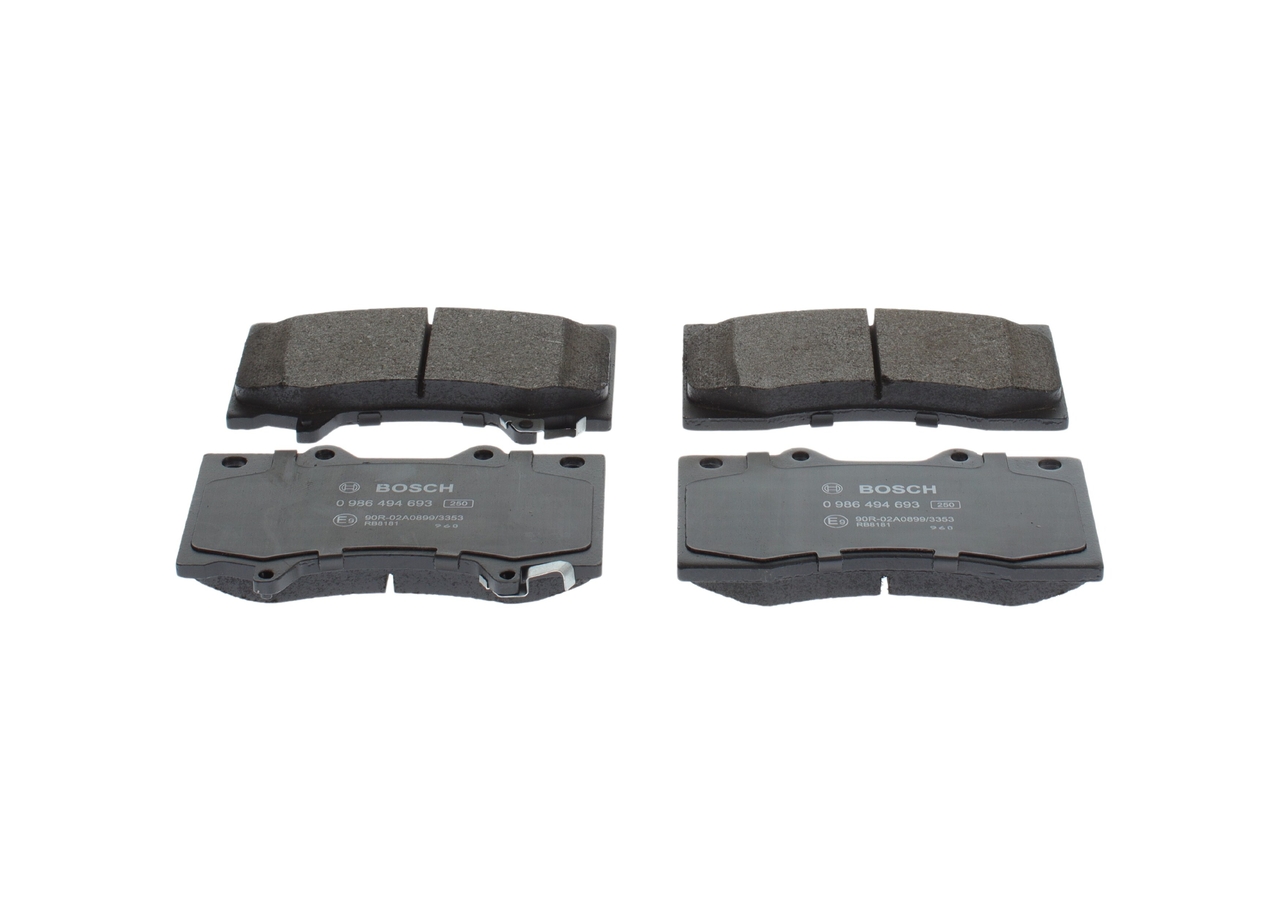 Plaquettes de frein BOSCH 0 986 494 693 appropriées pour NISSAN pas cher