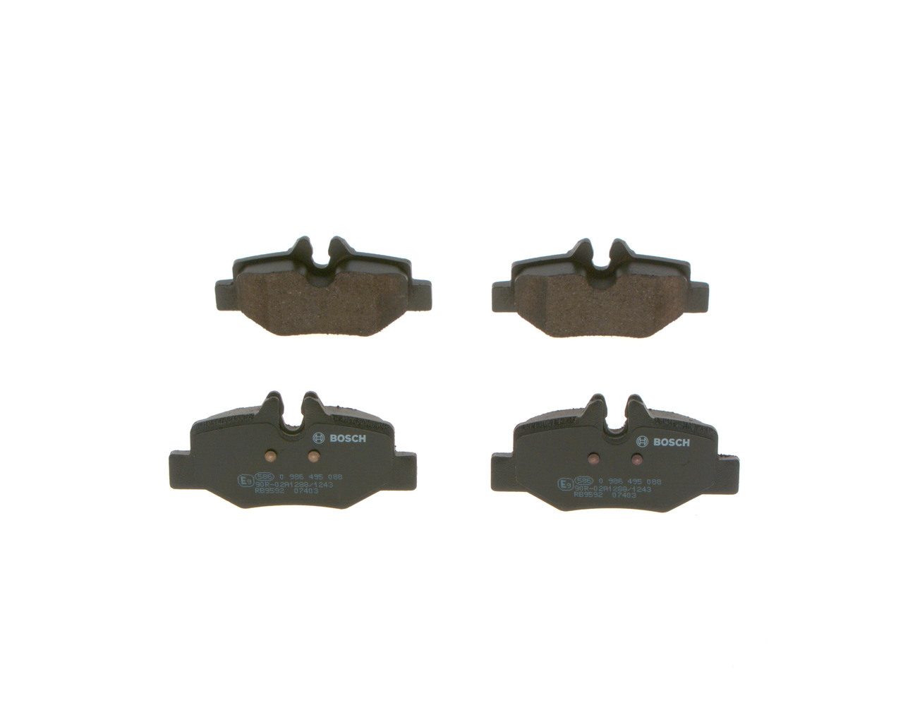 14211010 OE BOSCH Pastilhas de travão 0 986 495 088
