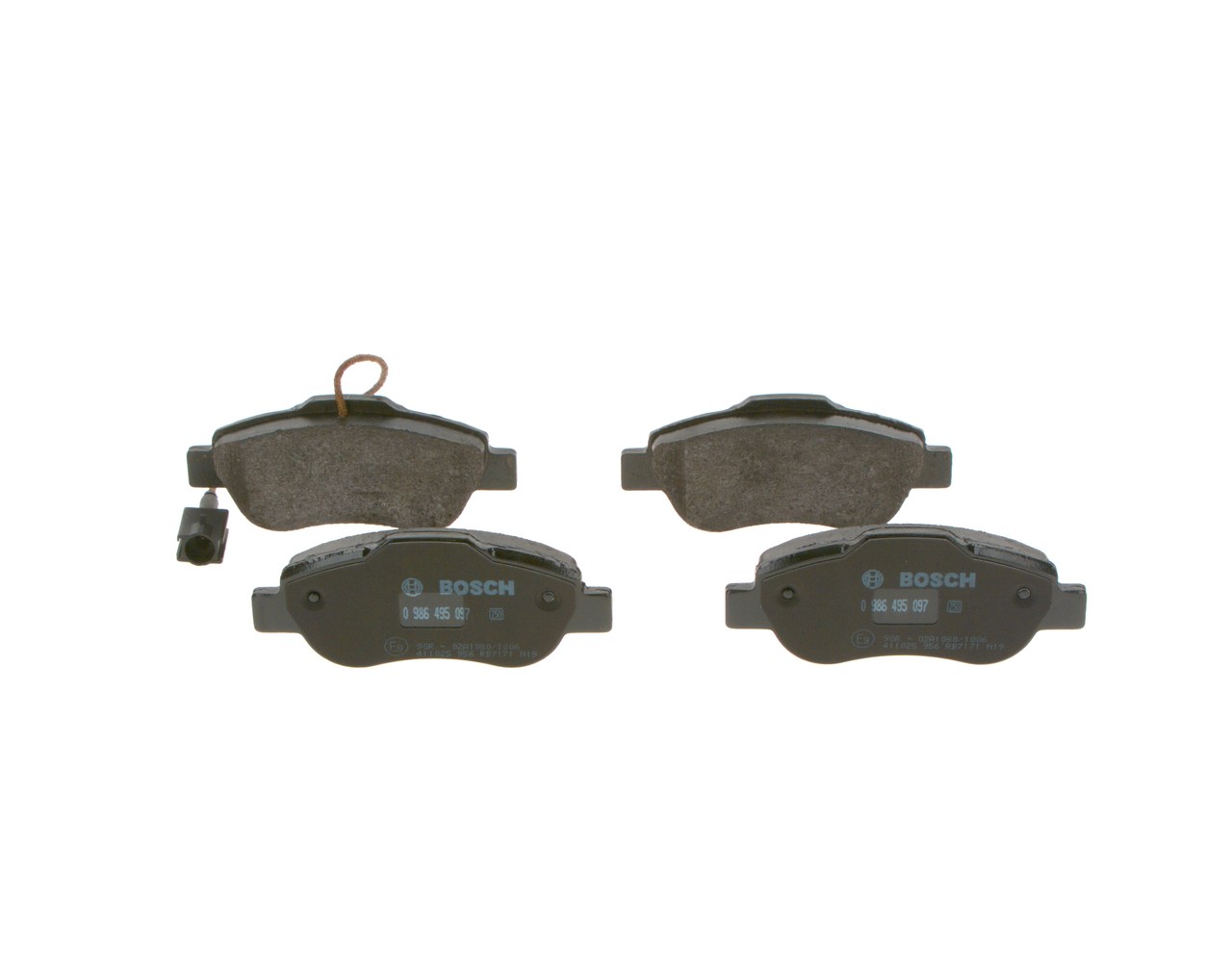 BOSCH Bremsbeläge 0 986 495 097