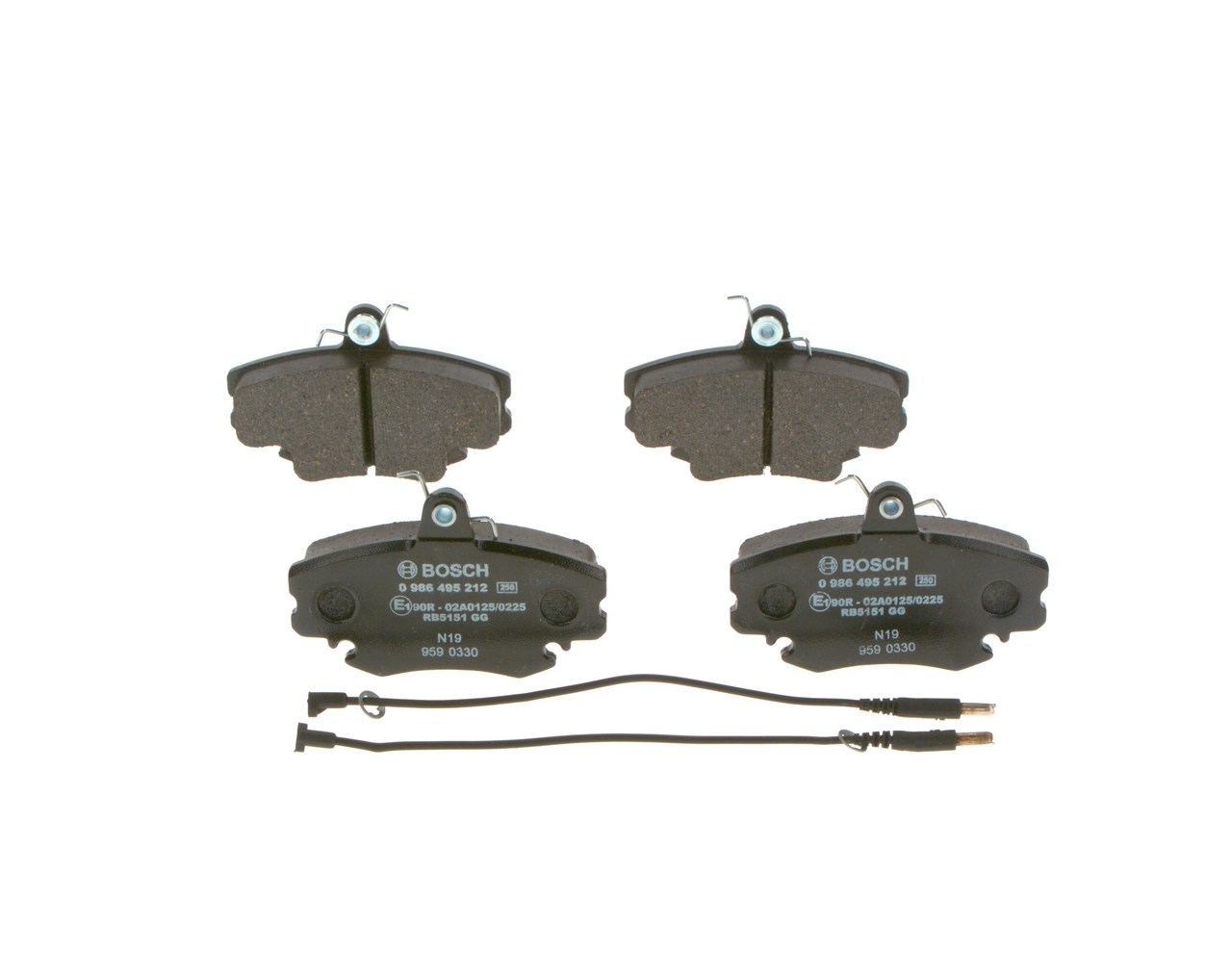 BOSCH 0 986 495 212 Jarrupalat RENAULT 9 Sedan (L42_) 1.4 Bensiini 58 hv 1987