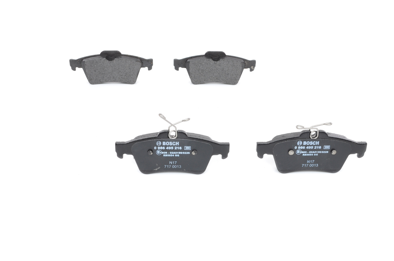 BOSCH 0 986 495 216 Тормозные колодки дисковые FORD FOCUS II (DA_) 2.0 Flex Бензин/этанол 148 л.с. 2013