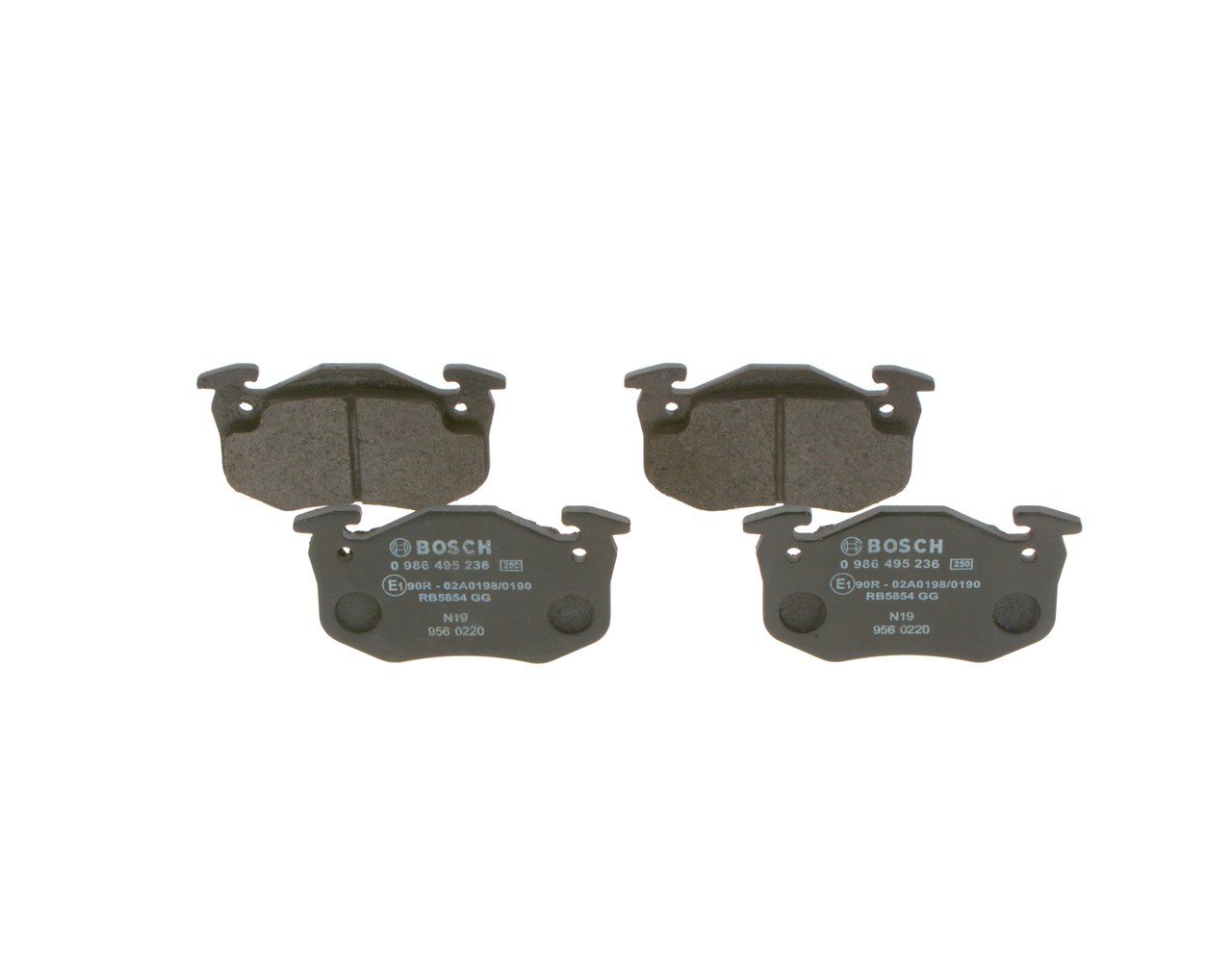 BOSCH Bremseklosser 0 986 495 236