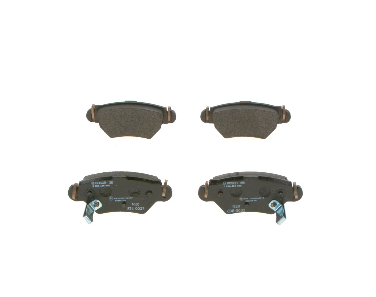 BOSCH Juego de pastillas de freno 0 986 495 250