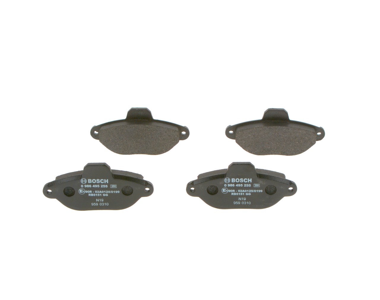 BOSCH Jarrupalat, levyjarru 0 986 495 255