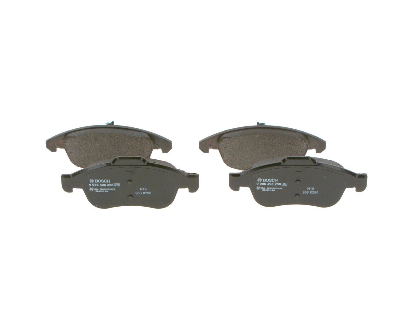 BOSCH 0 986 495 258 Brake pad set DS DS 5 Hatchback 1.6 THP 160 Petrol 163 hp 2016 price