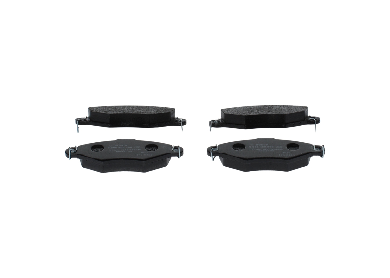 Pastilhas de travão BOSCH 0 986 495 260 adequados para PEUGEOT barato