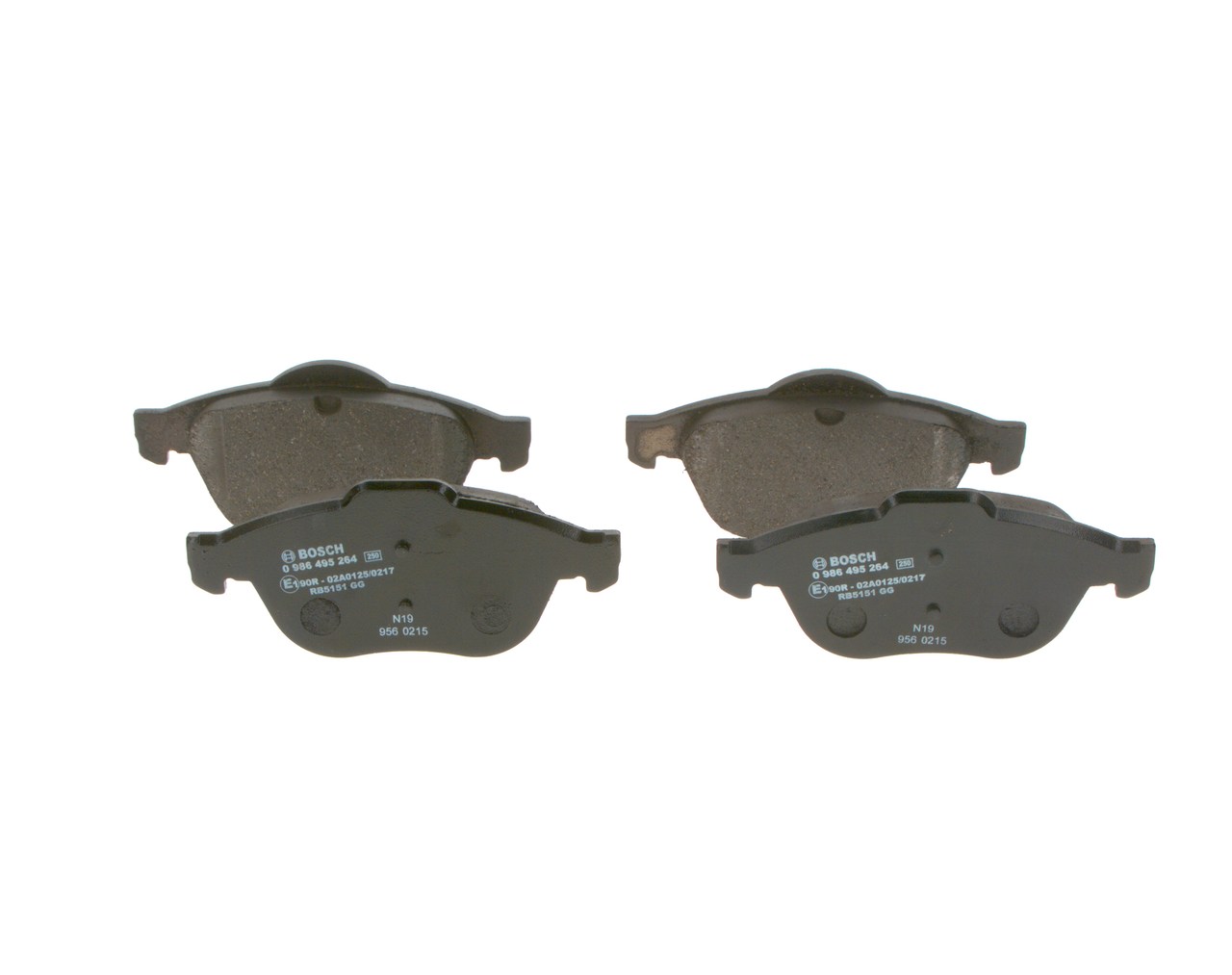 Pastilhas de travão BOSCH 0 986 495 264 adequados para RENAULT barato