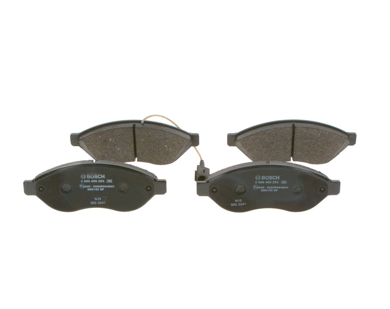 77369119 OE BOSCH Комплект тормозных колодок, дисковый тормоз 0 986 495 293