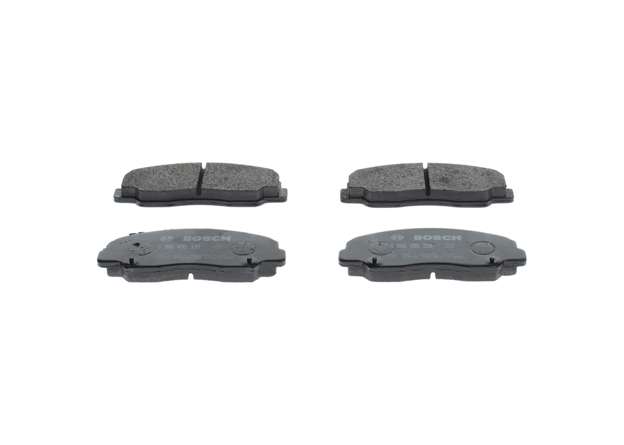 BOSCH 0 986 495 339 Тормозные колодки дисковые DAIHATSU Wildcat / Rocky Off-Road Cabrio (F70) 2.8 TD Дизель 88 л.с. 1986