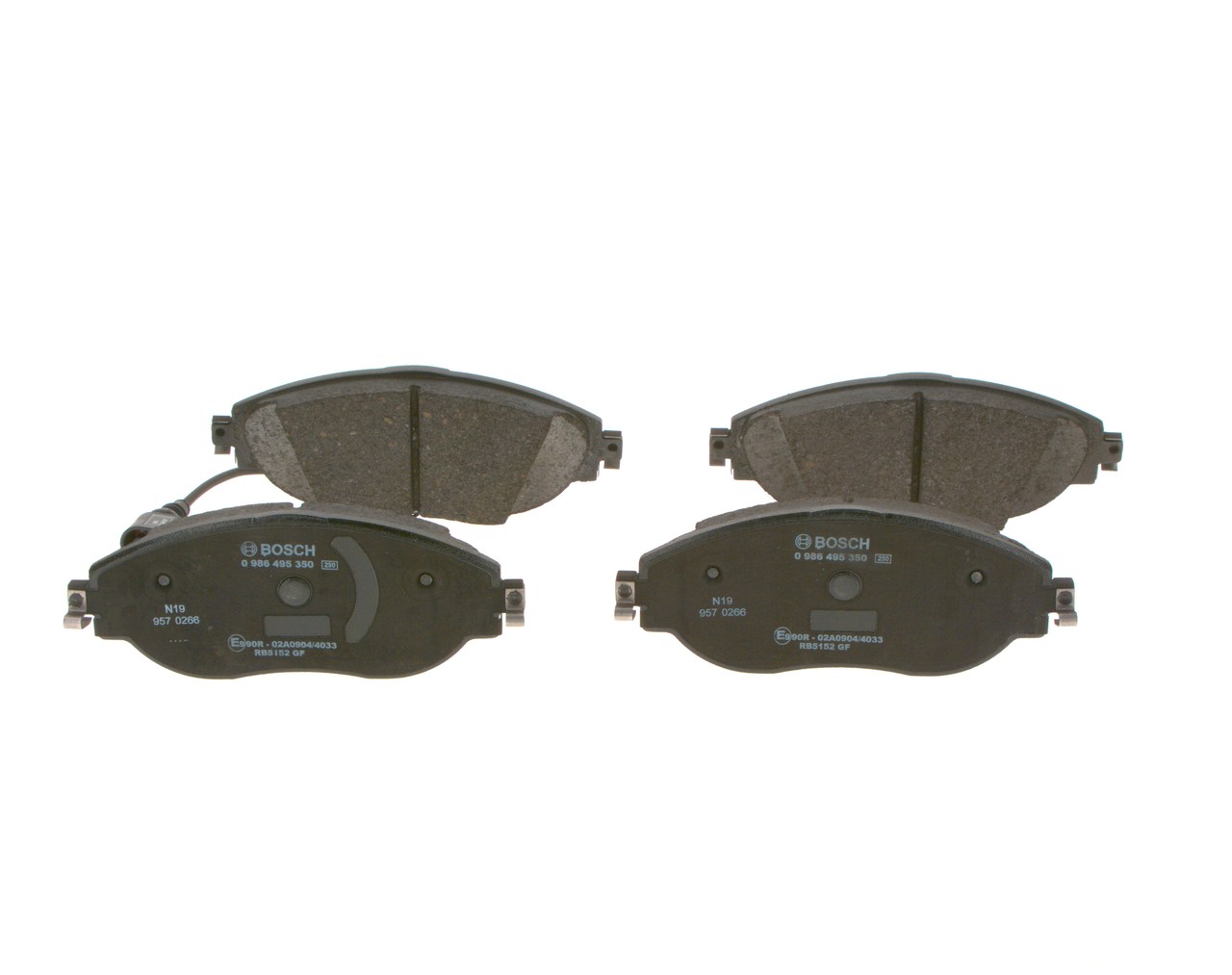 7N0698151C OE BOSCH Brake pad set 0 986 495 350